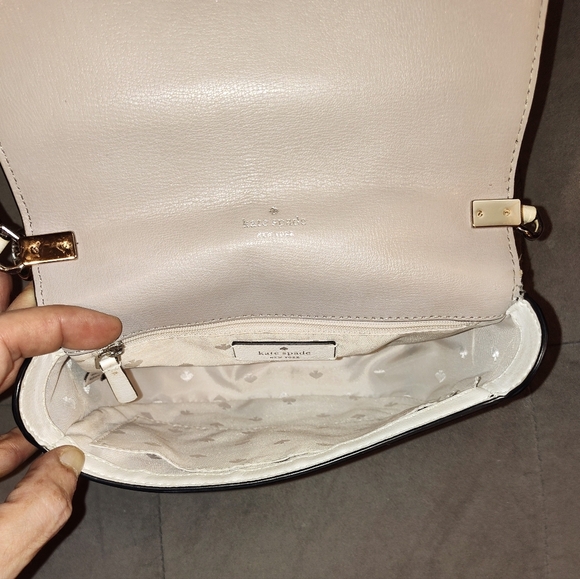 KATE SPADE NEW YORK ROBYN COLORBLOCK LEATHER CROSSBODY / SHOULDER SADDLE BAG EUC - Picture 15 of 15